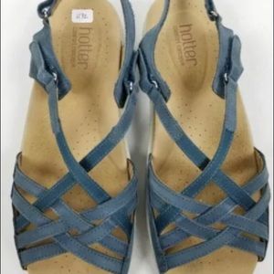 Hotter sandals Blue Sz 9